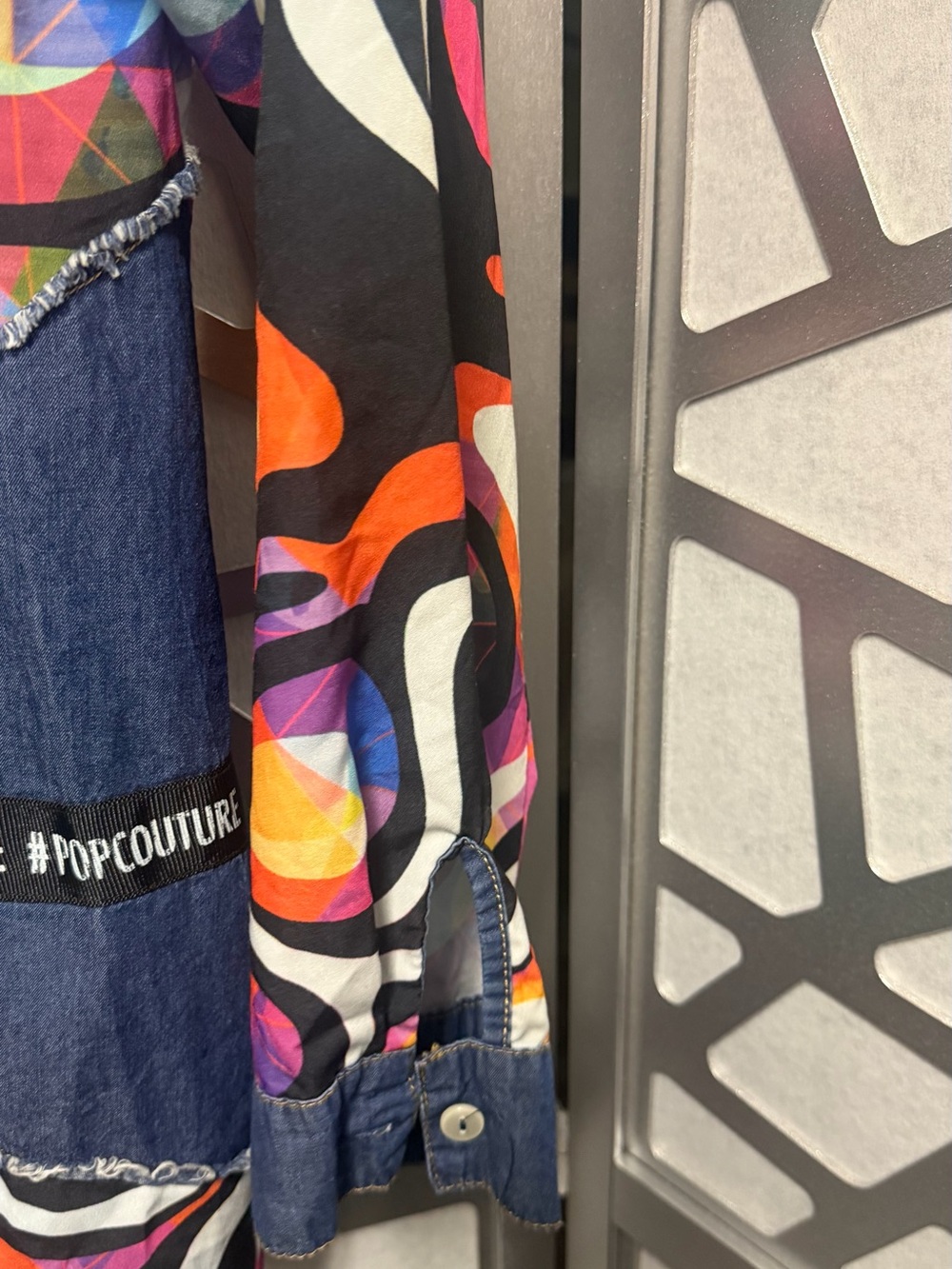 Colorful Abstract Print Jacket - Multicolor - Picture 3 of 5